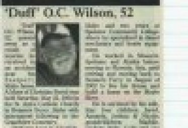Wilson, &#039;Duff O.C. 1952 - 2004